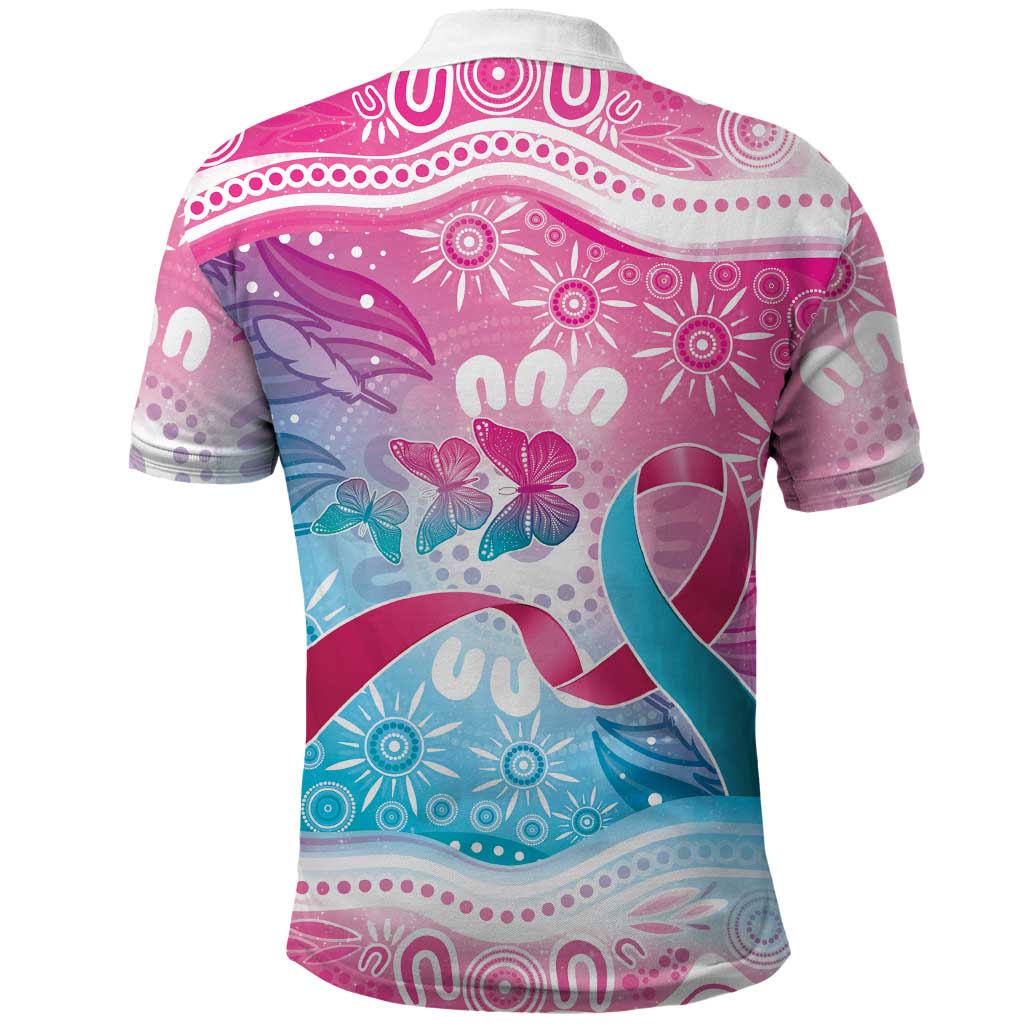 Australia Hereditary Cancer Awareness Polo Shirt Never Give Up
