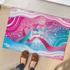 Australia Hereditary Cancer Awareness Rubber Doormat Never Give Up