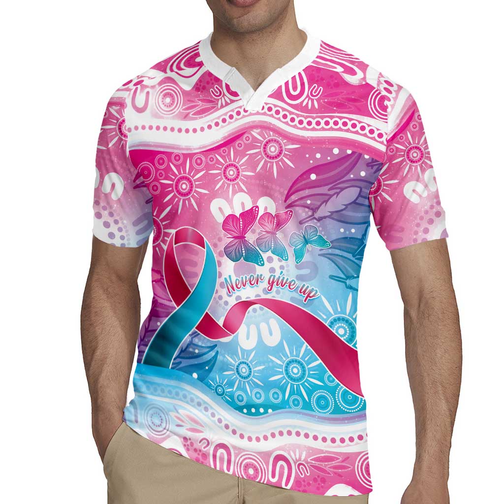 Australia Hereditary Cancer Awareness Rugby Jersey Never Give Up
