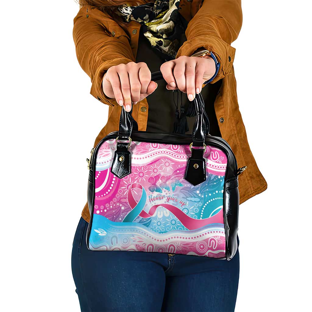 Australia Hereditary Cancer Awareness Shoulder Handbag Never Give Up
