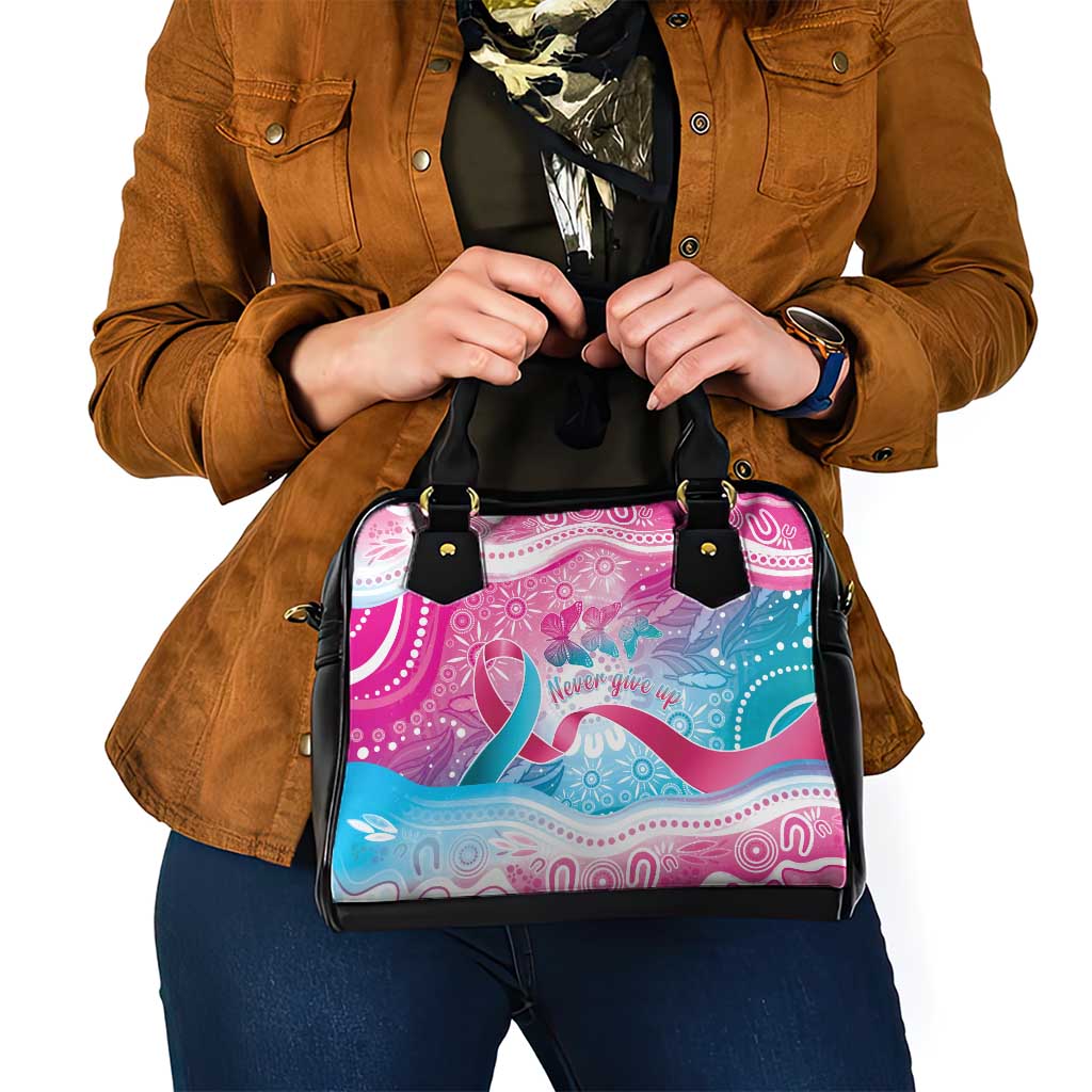 Australia Hereditary Cancer Awareness Shoulder Handbag Never Give Up