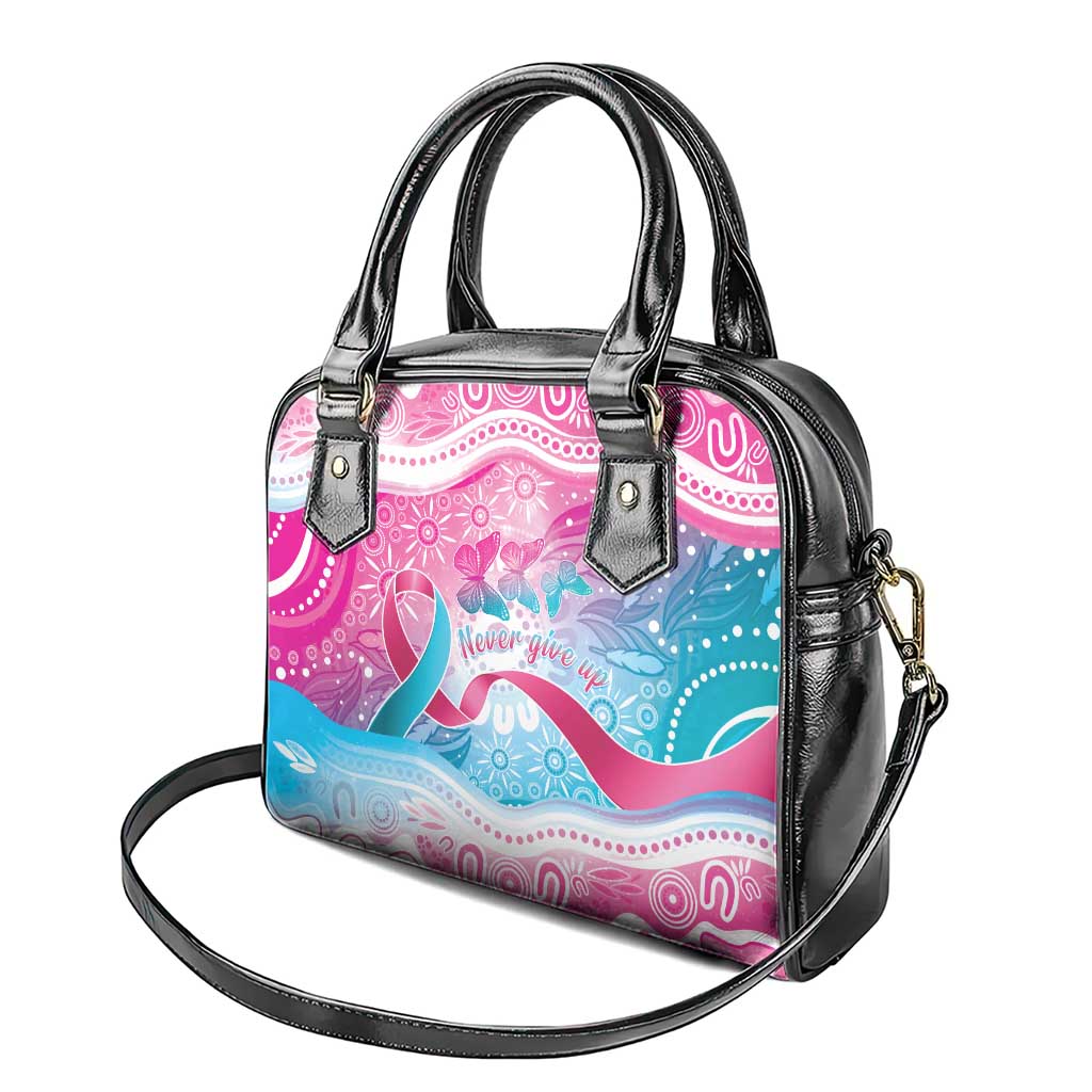 Australia Hereditary Cancer Awareness Shoulder Handbag Never Give Up