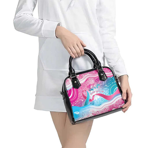 Australia Hereditary Cancer Awareness Shoulder Handbag Never Give Up