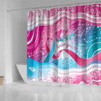 Australia Hereditary Cancer Awareness Shower Curtain Never Give Up