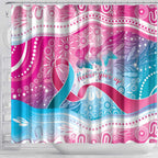 Australia Hereditary Cancer Awareness Shower Curtain Never Give Up