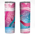 Australia Hereditary Cancer Awareness Skinny Tumbler Never Give Up