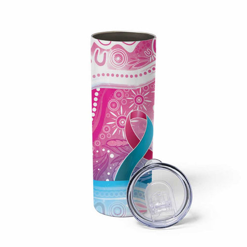 Australia Hereditary Cancer Awareness Skinny Tumbler Never Give Up