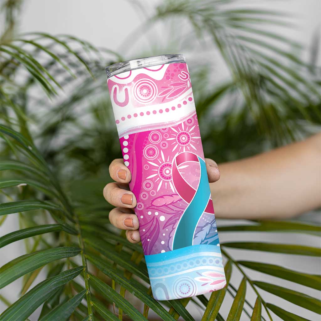 Australia Hereditary Cancer Awareness Skinny Tumbler Never Give Up