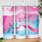 Australia Hereditary Cancer Awareness Skinny Tumbler Never Give Up