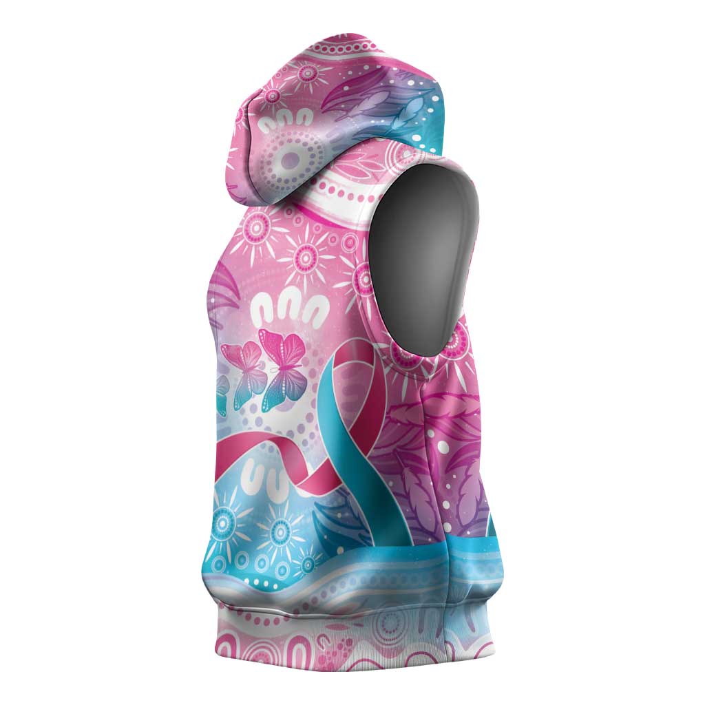 Australia Hereditary Cancer Awareness Sleeveless Hoodie Never Give Up