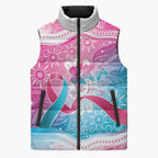 Australia Hereditary Cancer Awareness Sleeveless Puffer Jacket Never Give Up