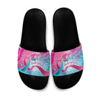 Australia Hereditary Cancer Awareness Slide Sandals Never Give Up