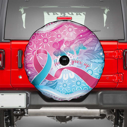 Australia Hereditary Cancer Awareness Spare Tire Cover Never Give Up