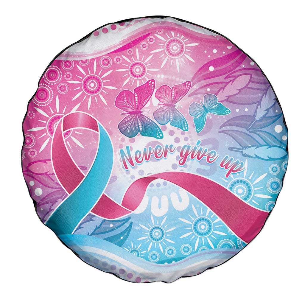 Australia Hereditary Cancer Awareness Spare Tire Cover Never Give Up