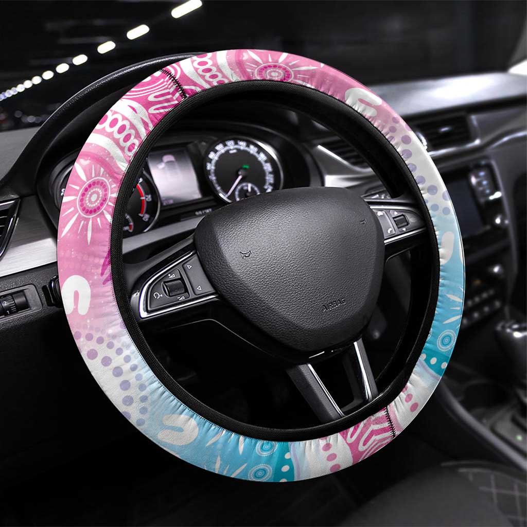 Australia Hereditary Cancer Awareness Steering Wheel Cover Never Give Up