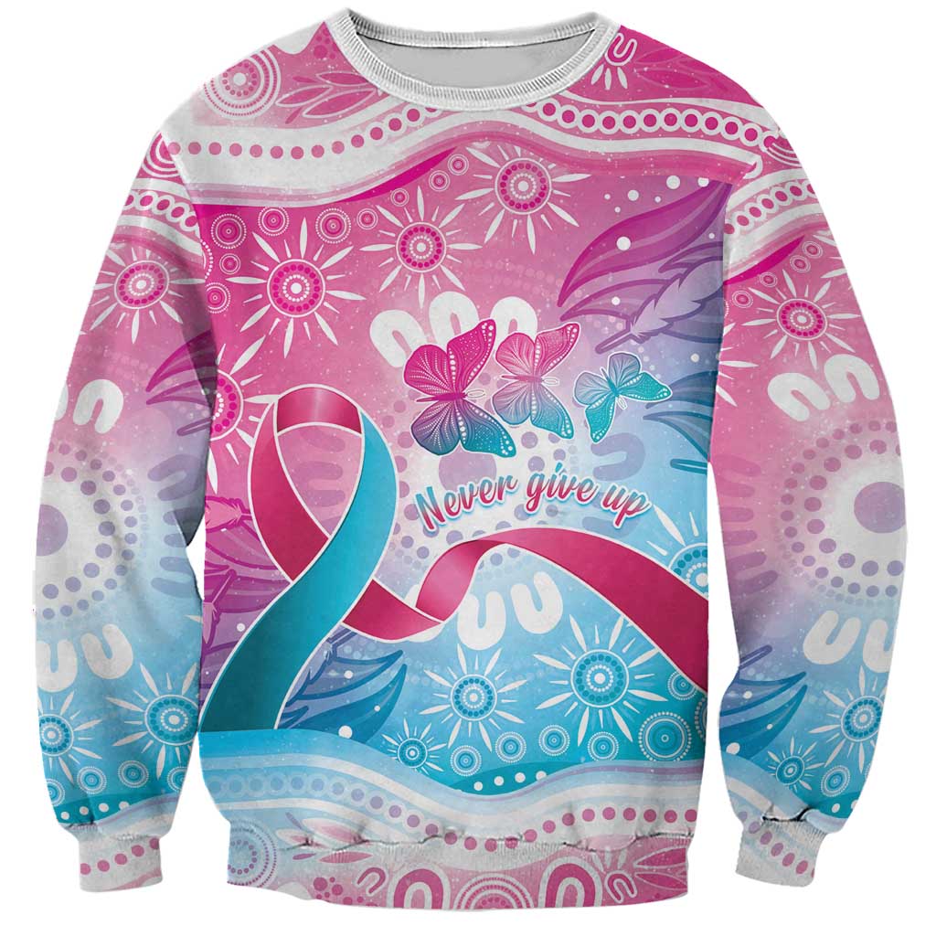 Australia Hereditary Cancer Awareness Sweatshirt Never Give Up
