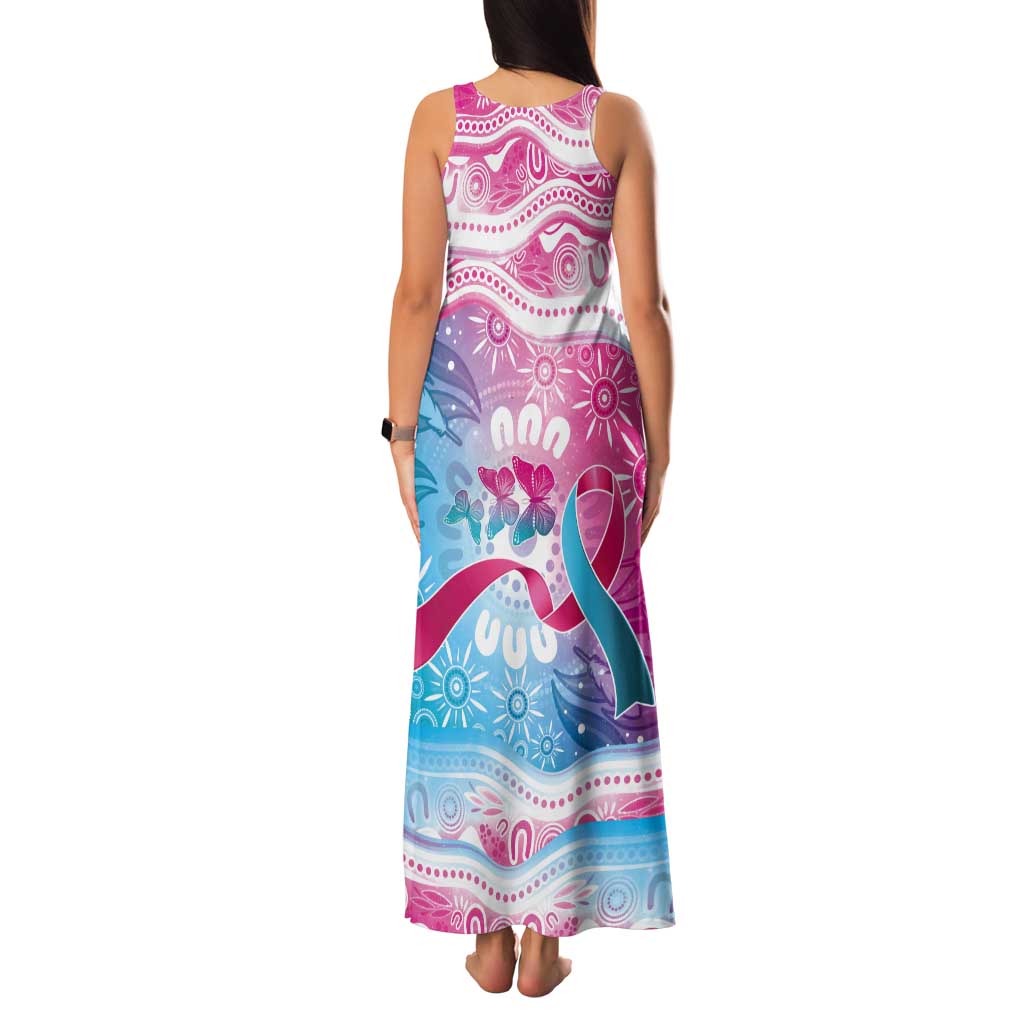 Australia Hereditary Cancer Awareness Tank Maxi Dress Never Give Up