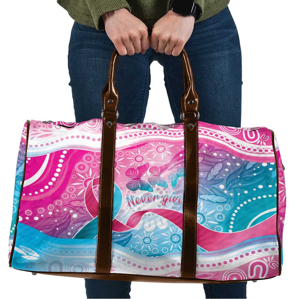 Australia Hereditary Cancer Awareness Travel Bag Never Give Up