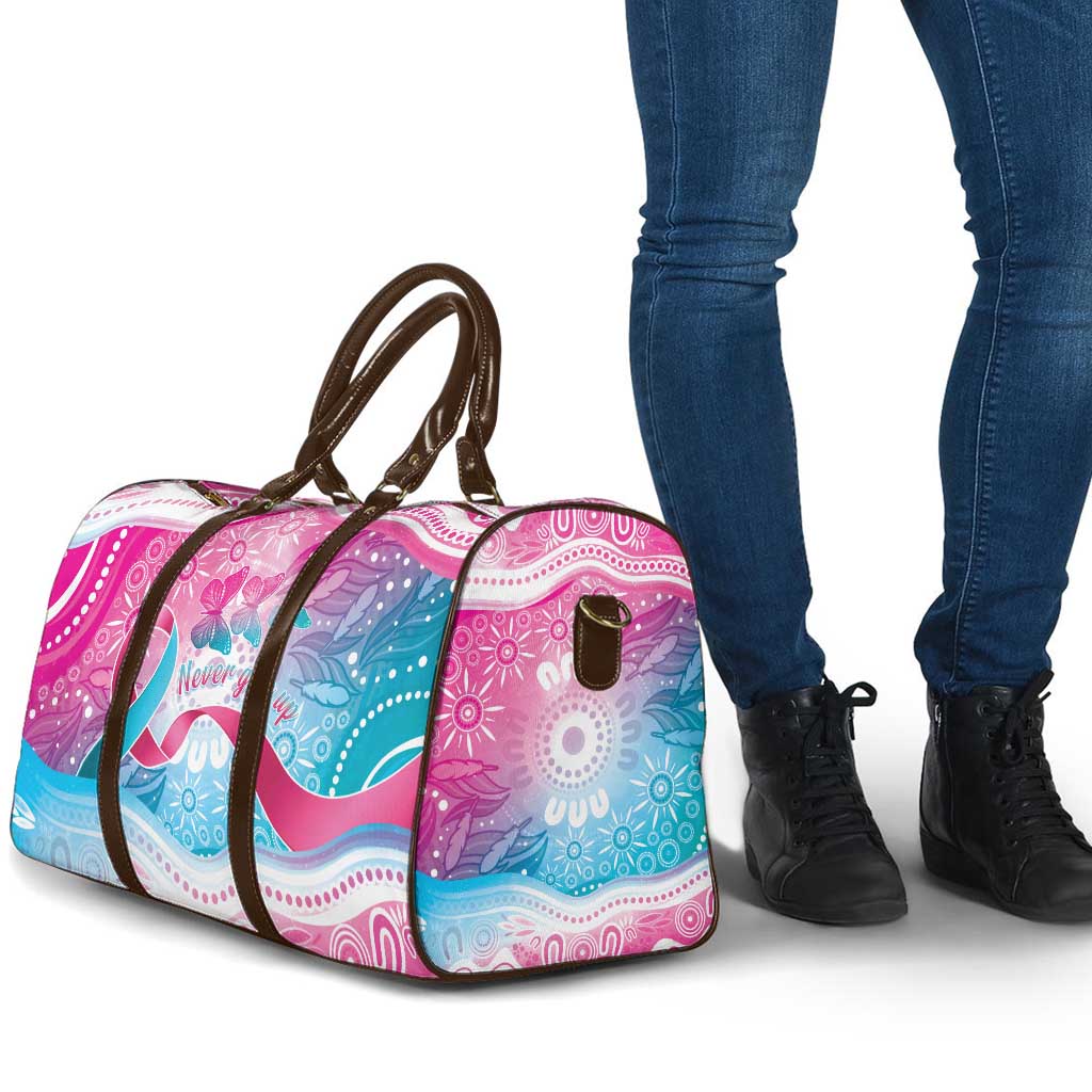 Australia Hereditary Cancer Awareness Travel Bag Never Give Up