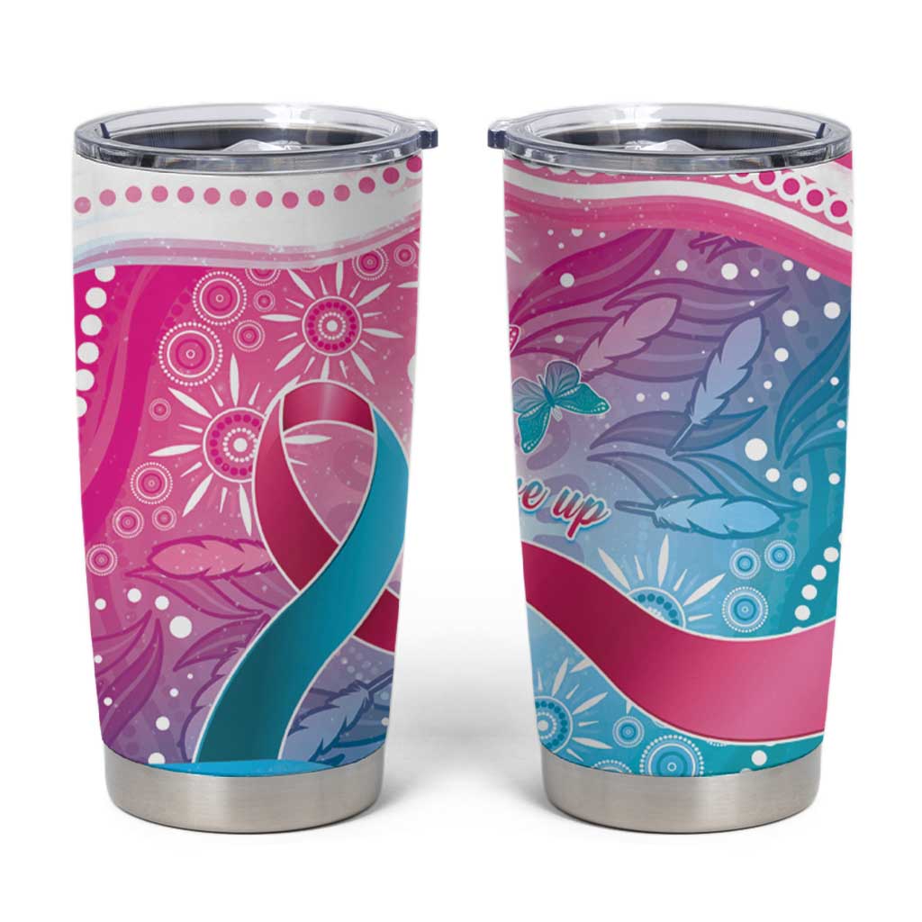Australia Hereditary Cancer Awareness Tumbler Cup Never Give Up