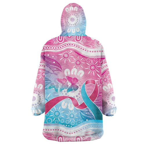 Australia Hereditary Cancer Awareness Wearable Blanket Hoodie Never Give Up