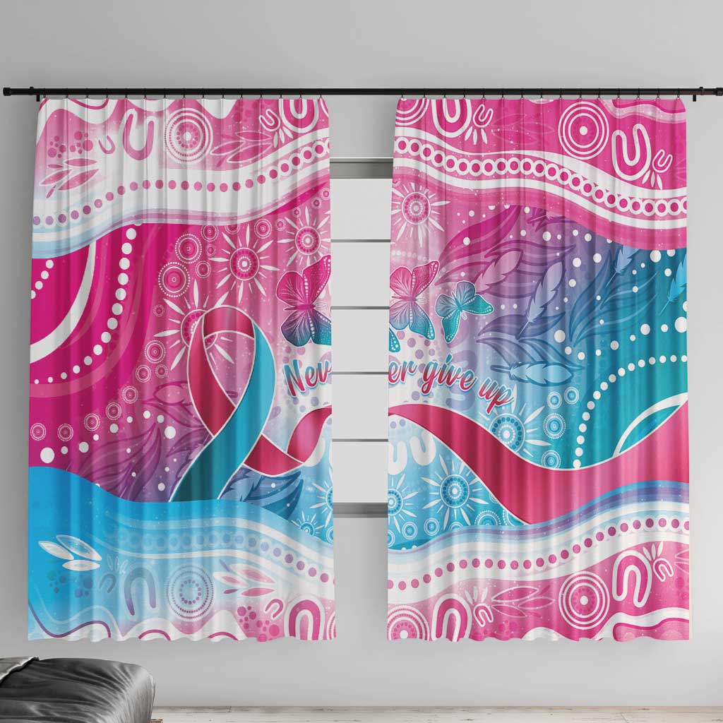 Australia Hereditary Cancer Awareness Window Curtain Never Give Up