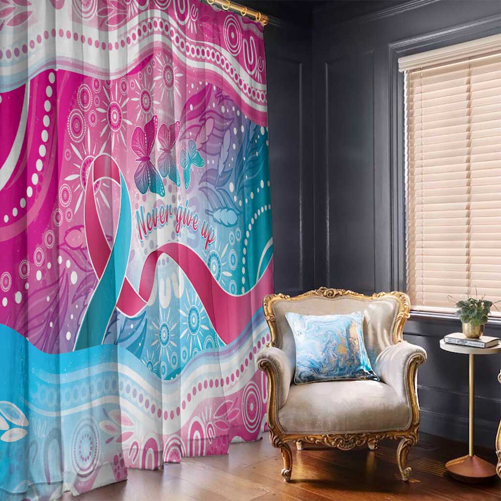 Australia Hereditary Cancer Awareness Window Curtain Never Give Up