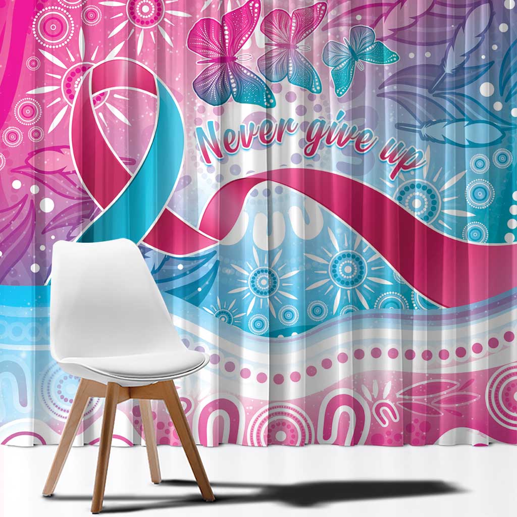 Australia Hereditary Cancer Awareness Window Curtain Never Give Up