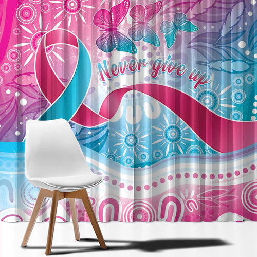Australia Hereditary Cancer Awareness Window Curtain Never Give Up