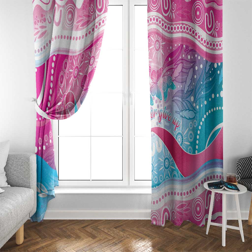 Australia Hereditary Cancer Awareness Window Curtain Never Give Up