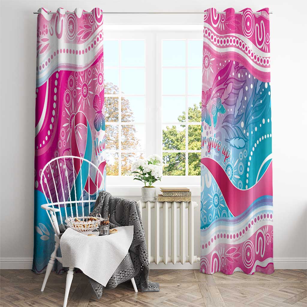 Australia Hereditary Cancer Awareness Window Curtain Never Give Up
