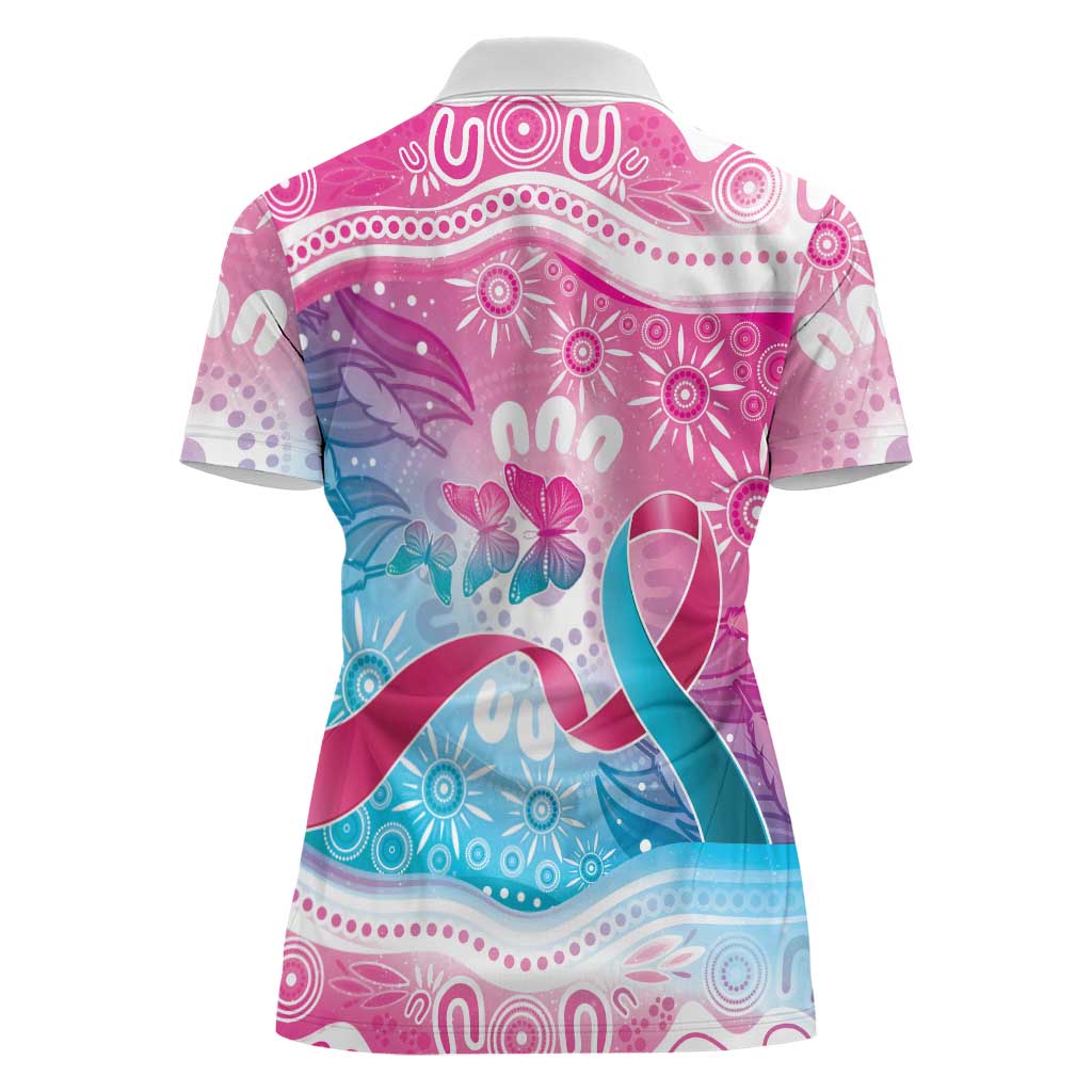 Australia Hereditary Cancer Awareness Women Polo Shirt Never Give Up