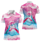 Australia Hereditary Cancer Awareness Women Polo Shirt Never Give Up