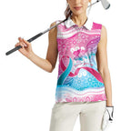 Australia Hereditary Cancer Awareness Women Sleeveless Polo Shirt Never Give Up