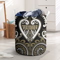 Aotearoa Waikato Tainui Laundry Basket Maori Tribal Pattern