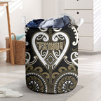 Aotearoa Waikato Tainui Laundry Basket Maori Tribal Pattern
