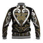 Custom Aotearoa Waikato Tainui Baseball Jacket Maori Tribal Pattern
