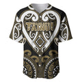 Custom Aotearoa Waikato Tainui Baseball Jersey Maori Tribal Pattern