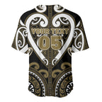 Custom Aotearoa Waikato Tainui Baseball Jersey Maori Tribal Pattern