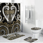 Aotearoa Waikato Tainui Bathroom Set Maori Tribal Pattern