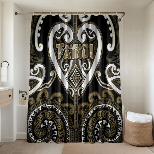 Aotearoa Waikato Tainui Bathroom Set Maori Tribal Pattern