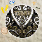 Aotearoa Waikato Tainui Beach Blanket Maori Tribal Pattern
