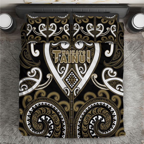 Aotearoa Waikato Tainui Bedding Set Maori Tribal Pattern