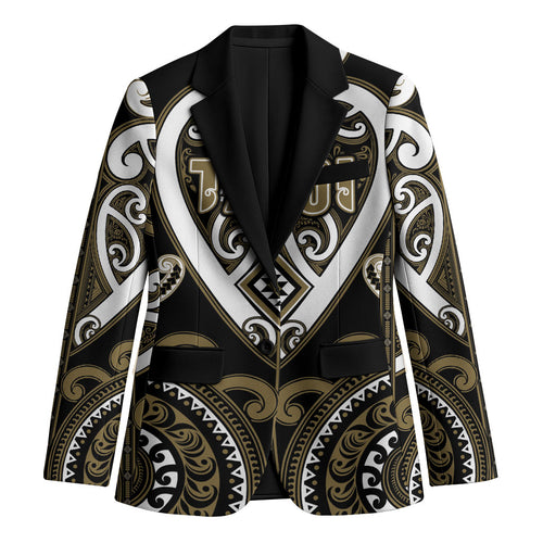 Custom Aotearoa Waikato Tainui Blazer Maori Tribal Pattern