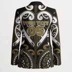 Custom Aotearoa Waikato Tainui Blazer Maori Tribal Pattern