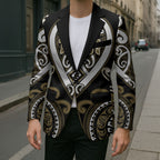 Custom Aotearoa Waikato Tainui Blazer Maori Tribal Pattern