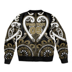 Custom Aotearoa Waikato Tainui Bomber Jacket Maori Tribal Pattern