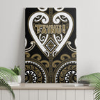 Aotearoa Waikato Tainui Canvas Wall Art Maori Tribal Pattern