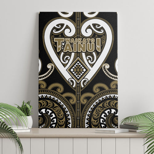 Aotearoa Waikato Tainui Canvas Wall Art Maori Tribal Pattern
