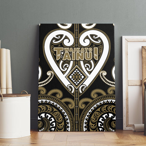 Aotearoa Waikato Tainui Canvas Wall Art Maori Tribal Pattern